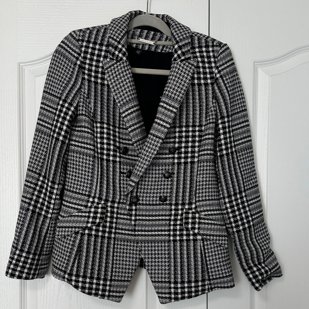 White House Black Market Checkered Blazer